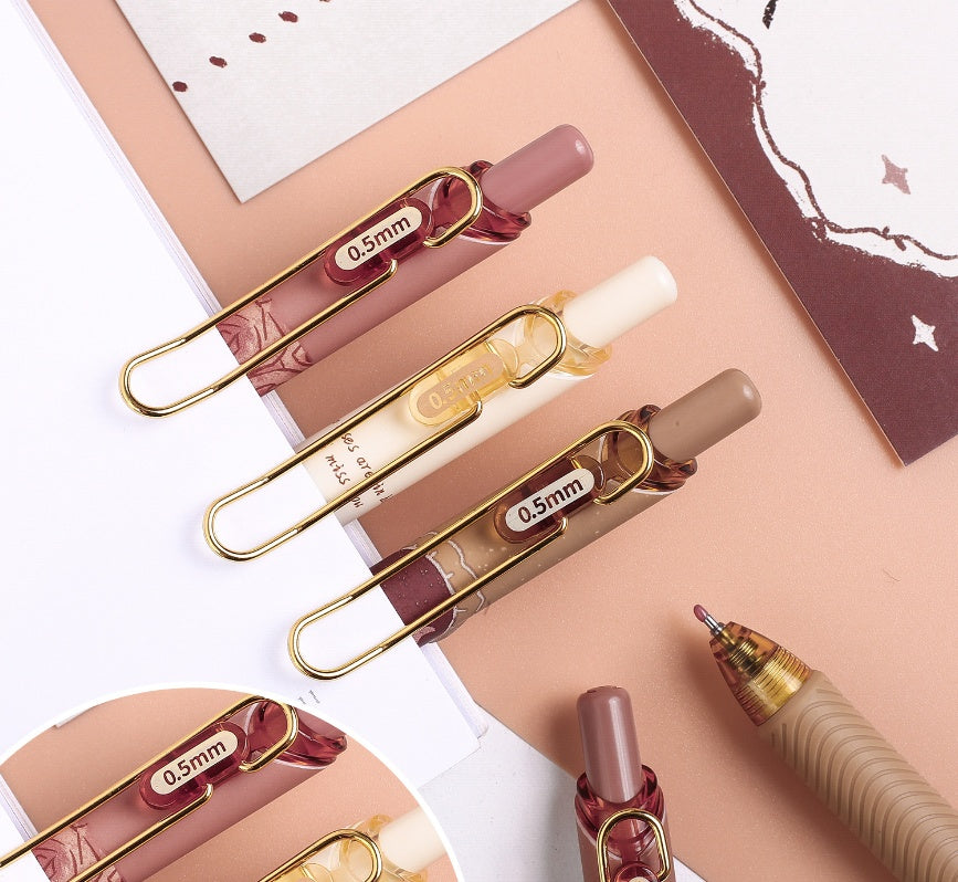 Lot de 4 stylos – Rose Vintage