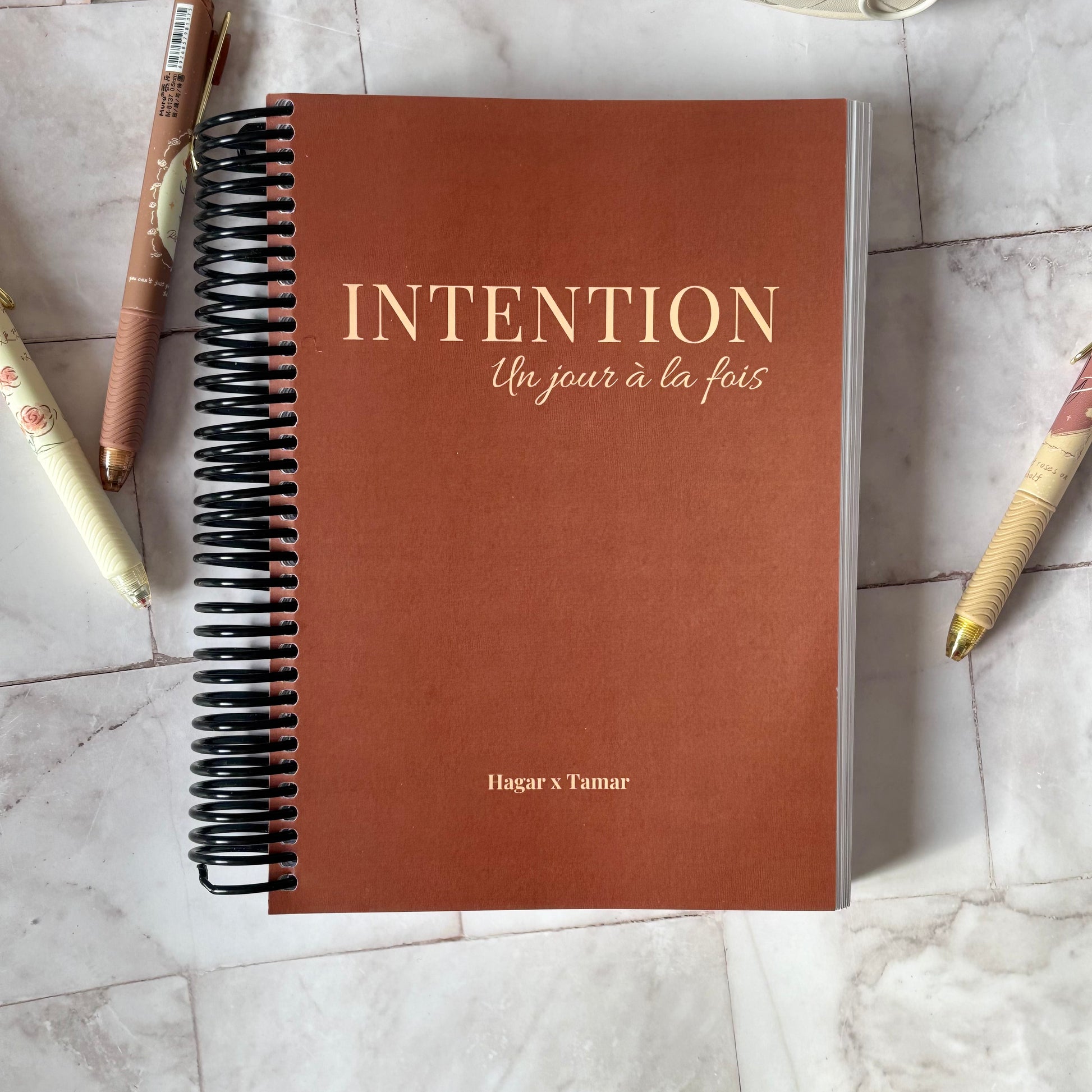 photo intérieur du carnet intention hagar x tamar