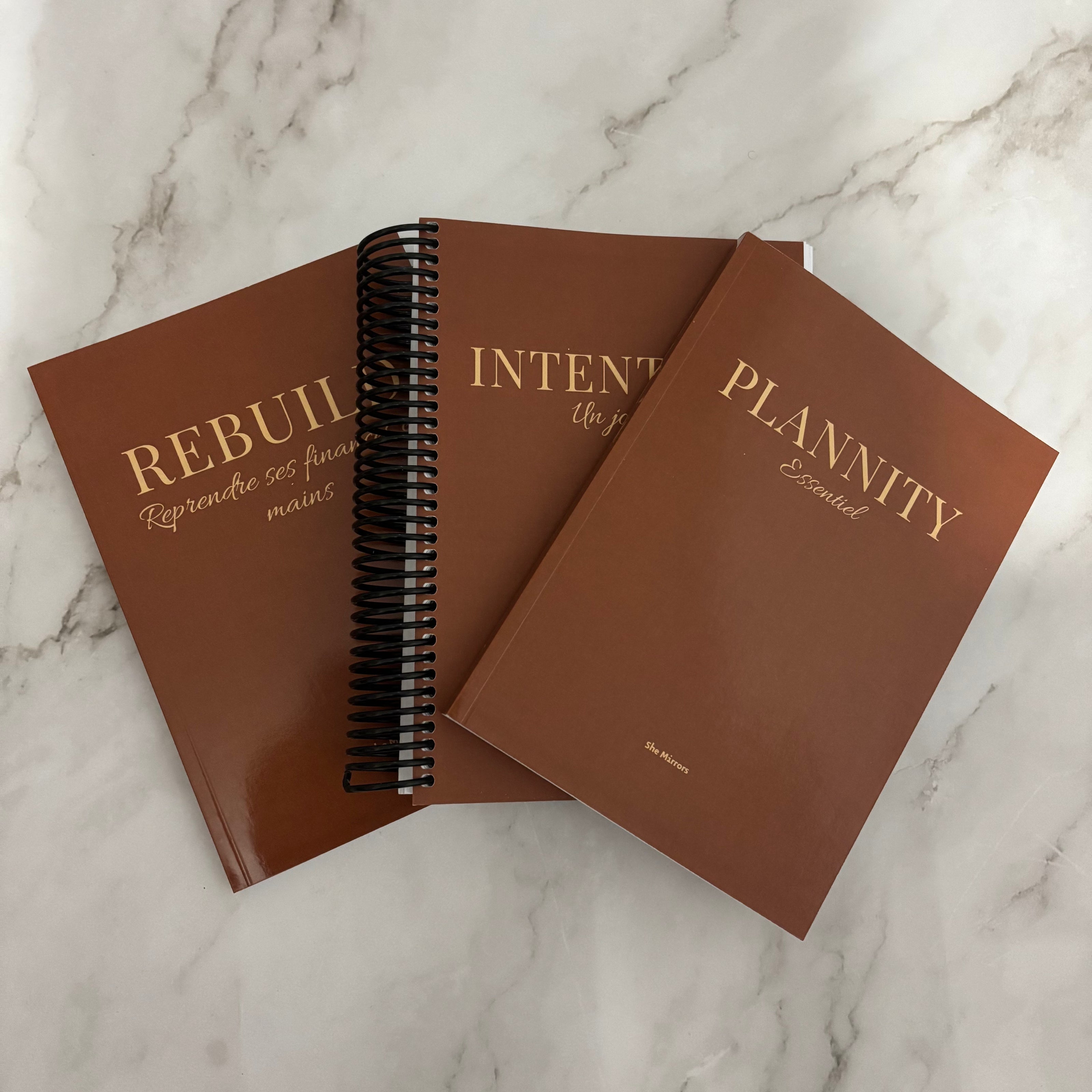 photo des carnets de rebuild intention et plannity