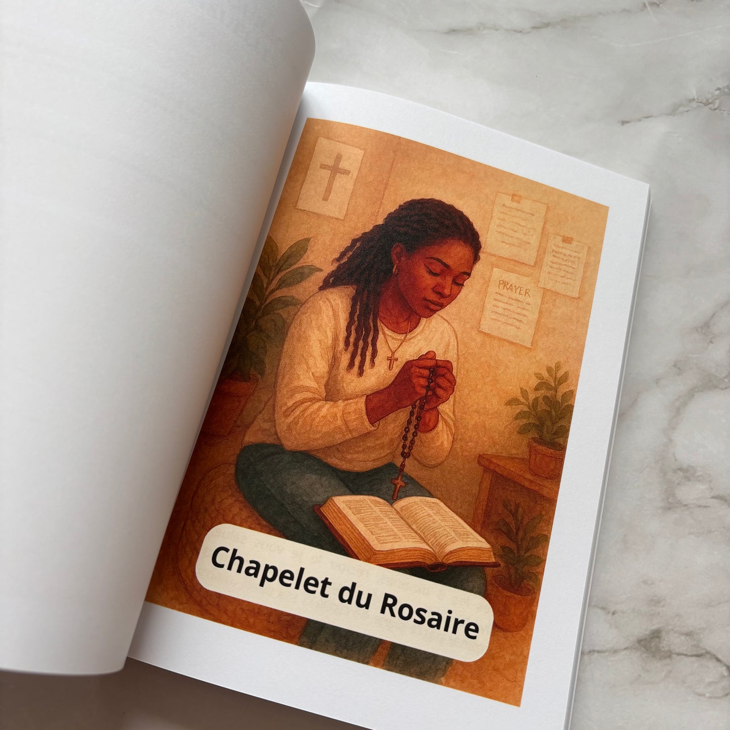 photo intérieur du carnet de discipline spirituelle believer page chapelet du rosaire