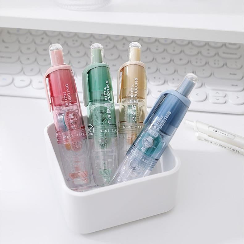 pot avec 4 stylo adhésives rechargeables
