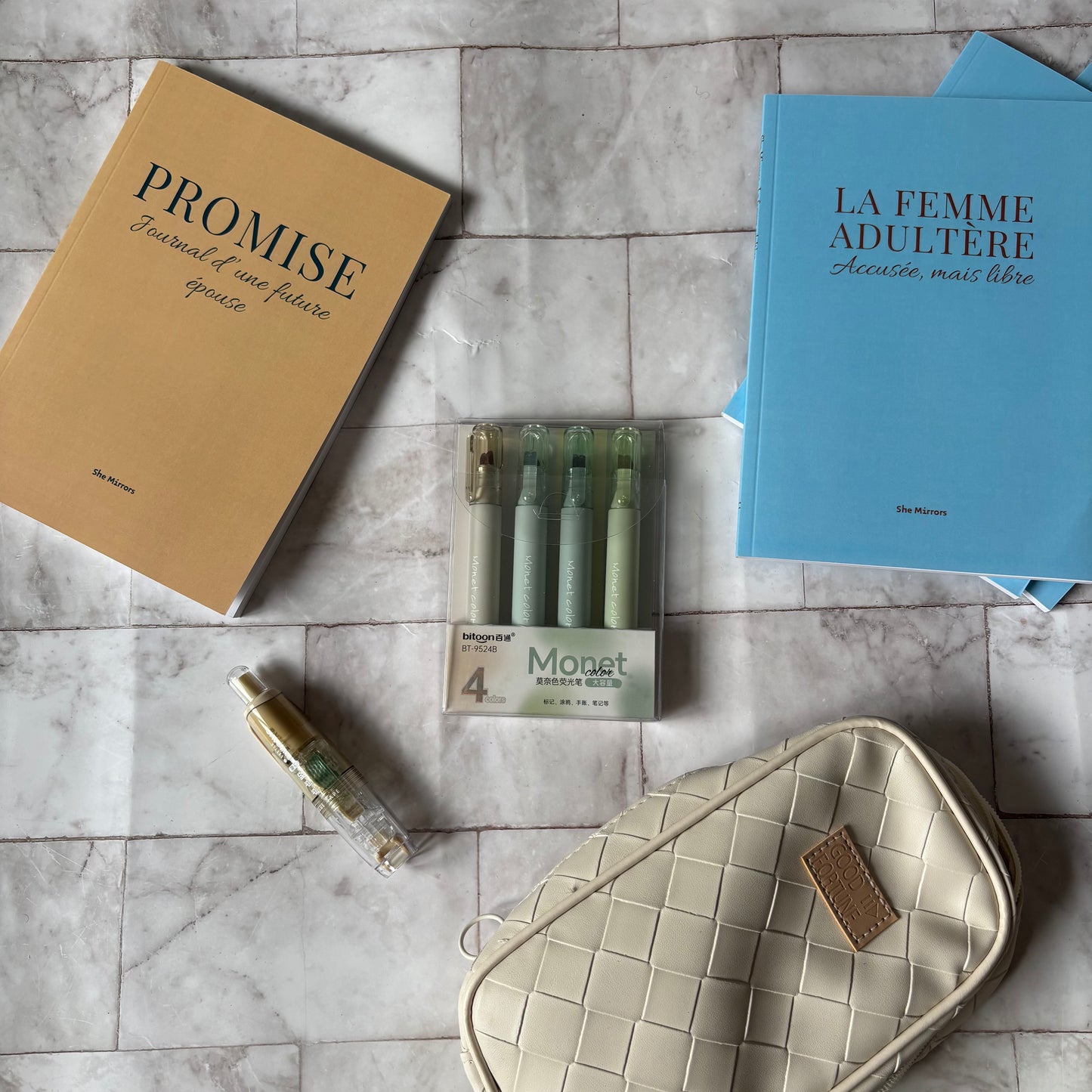 Pack de 4 surligneurs pastel