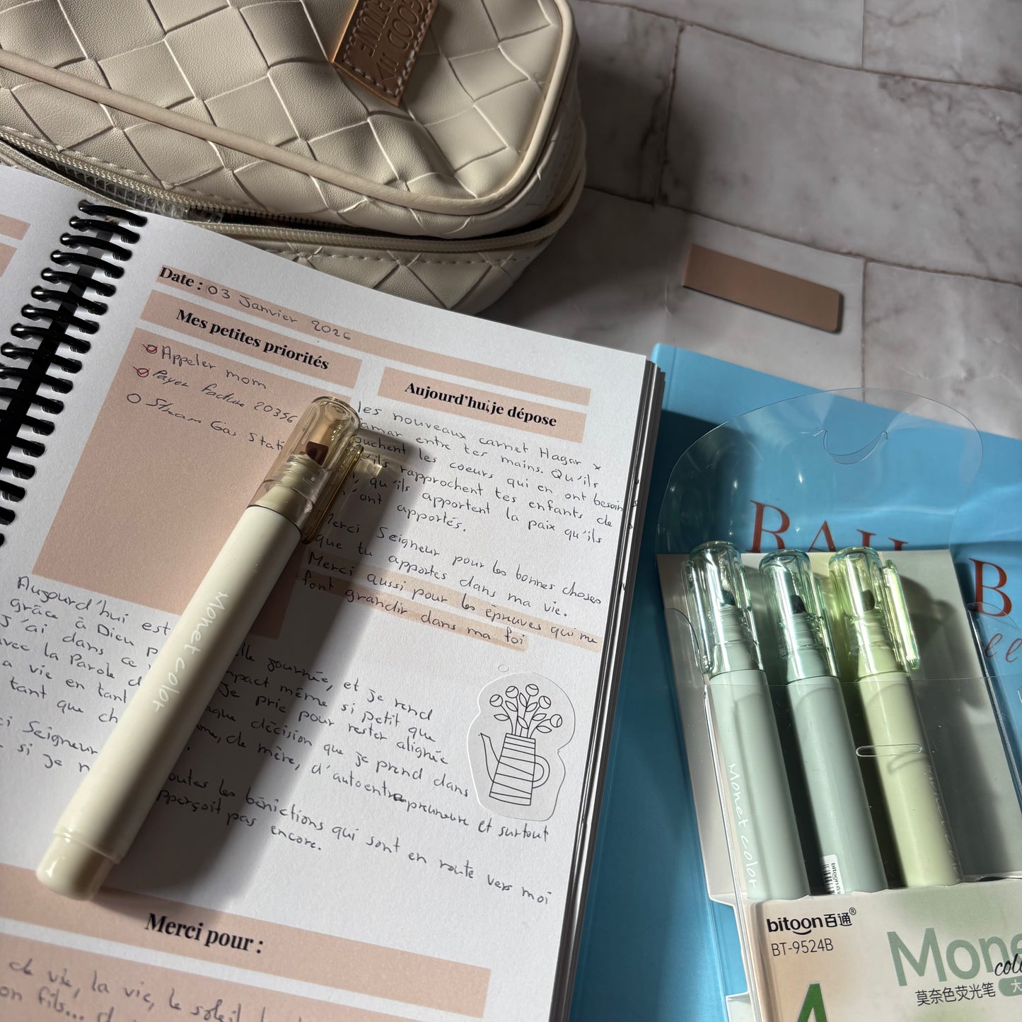 Pack de 4 surligneurs pastel